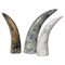 Kaori Modern Classic Grey Resin Horn Sculpture - Set of 3|Kathy Kuo Home