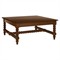 Adelaide Updated Traditional Pecan Brown Wood Square Coffee Table|Kathy Kuo Home