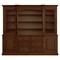 Josie Modern Classic Pecan Brown Wood Dining Hutch|Kathy Kuo Home