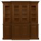 Faith Modern Classic Pecan Brown Wood Dining Hutch|Kathy Kuo Home