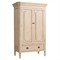 Camilla French Country Natural Brown Wood Armoire