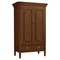 Camilla French Country Pecan Brown Wood Armoire|Kathy Kuo Home