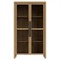 Melanie Modern Classic Brown Oak Display Case|Kathy Kuo Home