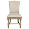 Isabella French Country Beige Performance Solid Back Dining Chair|Kathy Kuo Home