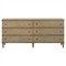 Marlowe Updated Traditional Brown Oak Double Dresser|Kathy Kuo Home