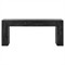 Brissy Rustic Lodge Black Reclaimed Oak Rectangular Console Table|Kathy Kuo Home