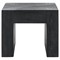 Brissy Rustic Lodge Black Reclaimed Oak Square End Table|Kathy Kuo Home