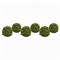 Seren Updated Traditional Green Faux Rattan Moss Ball - Set of 6|Kathy Kuo Home