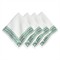 Juliska Iberian Border Updated Traditional Evergreen Linen Napkin - Set of 4|Kathy Kuo Home