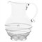 Juliska Amalia Traditional Clear Bohemian Glass Round Pitcher|Kathy Kuo Home