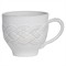 Juliska Le Panier Mystic Knot French Country Whitewash Ceramic Mug|Kathy Kuo Home