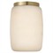 Visual Comfort Formosa Modern White Alabaster Antique Burnished Brass Elongated Flush Mount|Kathy Kuo Home