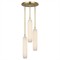 Visual Comfort Formosa Modern White Alabaster Antique Burnished Brass 3 Light Pendant|Kathy Kuo Home