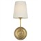 Visual Comfort Vendome Updated Traditional Antique Brass Cordless Single Armed Sconce|Kathy Kuo Home