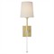 Visual Comfort Lucia Updated Traditional Gild Steel Cordless Wallchiere Sconce|Kathy Kuo Home