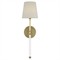Visual Comfort Camille Modern Classic Antique Brass Cordless Wallchiere Sconce|Kathy Kuo Home