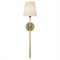Visual Comfort Bryant Modern Classic Antique Brass Cordless Tail Sconce|Kathy Kuo Home