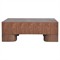 Elias Modern Classic Brown Wood Square Coffee Table|Kathy Kuo Home