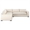 Cee Modern Classic Beige Performance 3 Piece Sectional - 114x114&quot;|Kathy Kuo Home