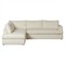 Nicole Modern Classic Cream Crypton 2 Piece Sectional - Left Chaise - 111x87&quot;|Kathy Kuo Home
