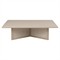 Rosal Modern Classic Natural Oak Woven Rush Square Coffee Table|Kathy Kuo Home