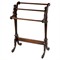 Annalise Updated Traditional Dark Brown Wood Blanket Stand|Kathy Kuo Home