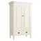 Camilla French Country Antique White Wood Armoire|Kathy Kuo Home
