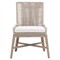 Orla Coastal Cream Performance Outdoor Woven Dining Chair - Set of 2|Kathy Kuo Home