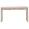 Cayson Coastal Beach Grey Acacia Wood Rectangular Console Table|Kathy Kuo Home