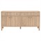Mira Coastal Beach Natural Oak Sideboard|Kathy Kuo Home