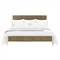 Riona Coastal Beach White Wood Natural Woven Rope Bed - Queen|Kathy Kuo Home