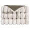 Audrey Modern Classic White Faux Fur Throw Blanket|Kathy Kuo Home