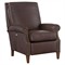 Peregrine Updated Traditional Hickory Brown Leather Power Recliner Chair|Kathy Kuo Home