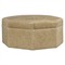 Ottilie Modern Classic Renegade Latte Leather Ottoman|Kathy Kuo Home