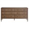 Andrea French Country Natural Brown Oak Double Dresser|Kathy Kuo Home