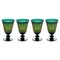 L&#39;Objet Prism Modern Classic Green Wine Glass - Set of 4|Kathy Kuo Home