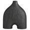 Jeffrey Modern Classic Matte Charcoal Terracotta Sculpture|Kathy Kuo Home