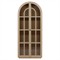 Charles Modern Classic Natural Brown Wood Arched Display Cabinet|Kathy Kuo Home