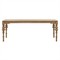 Elena Updated Traditional Natural Mango Wood Rectangular Dining Table - 78&quot;|Kathy Kuo Home