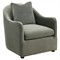 Heather Modern Classic Olive Green Velvet Arm Chair|Kathy Kuo Home