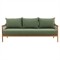 Quinn Coastal Beach Natural Teak Outdoor Sofa - 79&quot;|Kathy Kuo Home