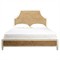 Millet Coastal Beach Cream Mahogany Natural Woven Banana Leaf Bed - King|Kathy Kuo Home