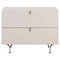 Macias French Country Cream Acacia Wood Nightstand - 30&quot;|Kathy Kuo Home