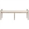 Jonty Modern Classic Cream Performance Bedroom Bench|Kathy Kuo Home