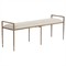 Jonty Modern Classic Grey Performance Bedroom Bench|Kathy Kuo Home