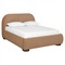 Carra Modern Classic Camel Upholstered Bed - Queen|Kathy Kuo Home
