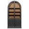 Curiosity Rustic Lodge Black Oak Arched Display Cabinet|Kathy Kuo Home