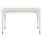 Elsa French Country White Wood Vanity Desk|Kathy Kuo Home