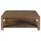 Highlands Modern Classic Brown Walnut Square Coffee Table|Kathy Kuo Home