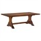 Witney Rustic Lodge Brown Wood Extendable Dining Table - 85-133&quot;|Kathy Kuo Home